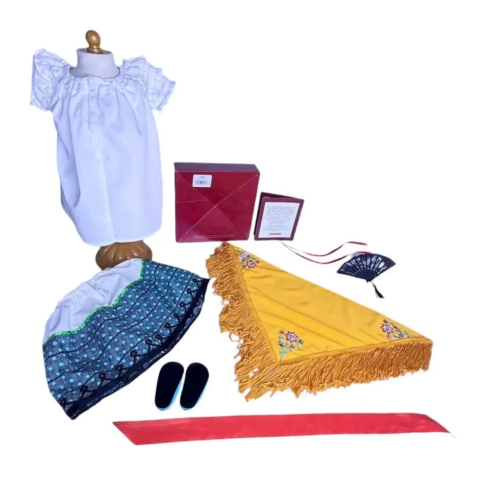 American Girl Josefina Feast Day Finery Set & Heirloom Accessories Pamphlet Box